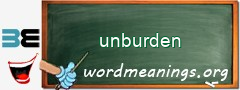 WordMeaning blackboard for unburden